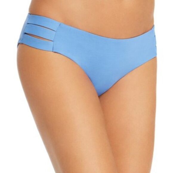 NWT Vitamin A Emelia Triple Strap Bikini Bottom in Blue - Picture 1 of 4